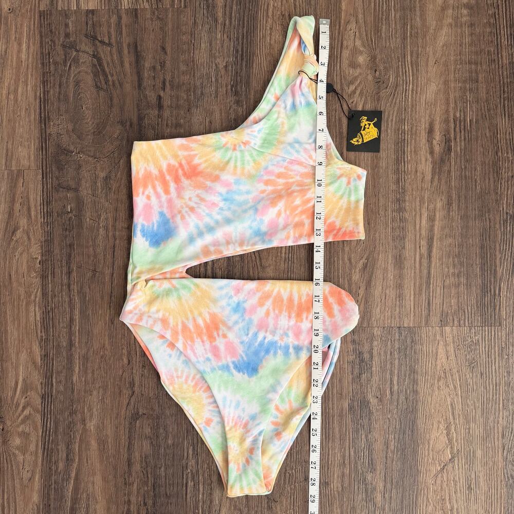 NEW Skatie Nicole One Piece Swimsuit in Oahu Tie Dye Print Size Large - Picture 9 of 11